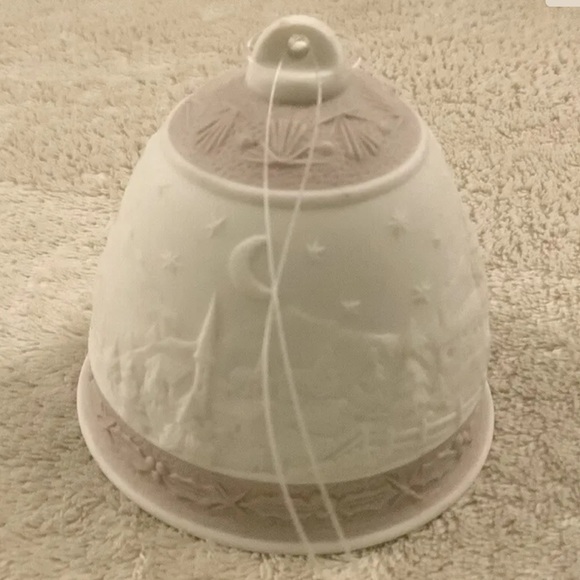 Llardo 1991 Porcelain Christmas Bell Campanita Navidad Made In Spain - Picture 3 of 8